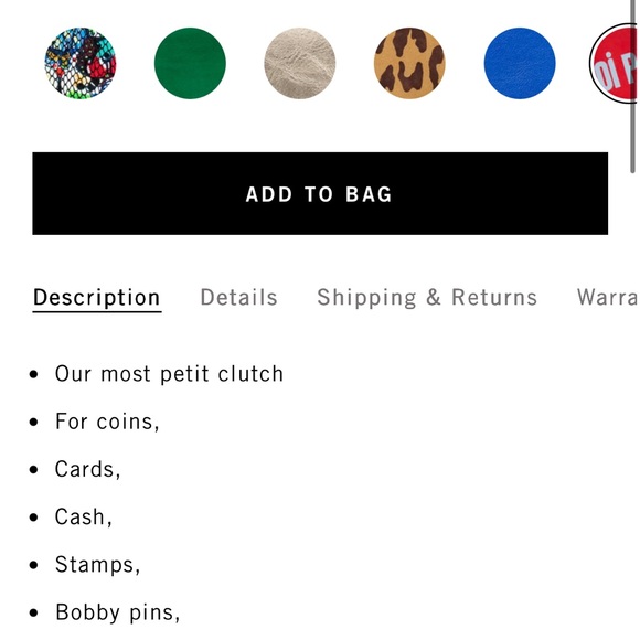 Clare V coin clutch NWT - Picture 5 of 8